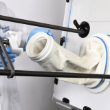 Glove Extenders in use